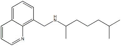 (6-methylheptan-2-yl)(quinolin-8-ylmethyl)amine Struktur