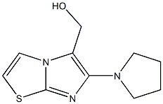 (6-pyrrolidin-1-ylimidazo[2,1-b][1,3]thiazol-5-yl)methanol Struktur