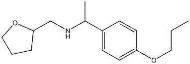 (oxolan-2-ylmethyl)[1-(4-propoxyphenyl)ethyl]amine Struktur