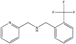 (pyridin-2-ylmethyl)({[2-(trifluoromethyl)phenyl]methyl})amine Struktur