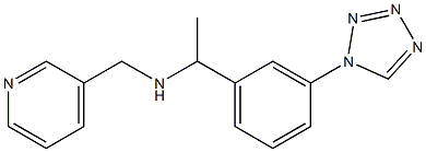 (pyridin-3-ylmethyl)({1-[3-(1H-1,2,3,4-tetrazol-1-yl)phenyl]ethyl})amine Struktur