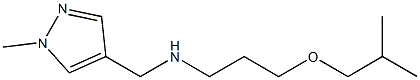 [(1-methyl-1H-pyrazol-4-yl)methyl][3-(2-methylpropoxy)propyl]amine Struktur