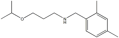 [(2,4-dimethylphenyl)methyl][3-(propan-2-yloxy)propyl]amine Struktur