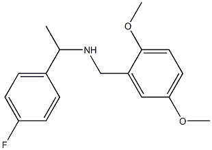 [(2,5-dimethoxyphenyl)methyl][1-(4-fluorophenyl)ethyl]amine Struktur