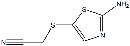 [(2-amino-1,3-thiazol-5-yl)thio]acetonitrile Struktur