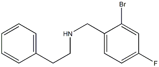 [(2-bromo-4-fluorophenyl)methyl](2-phenylethyl)amine Struktur