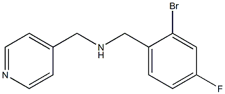 [(2-bromo-4-fluorophenyl)methyl](pyridin-4-ylmethyl)amine Struktur