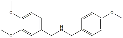 [(3,4-dimethoxyphenyl)methyl][(4-methoxyphenyl)methyl]amine Struktur