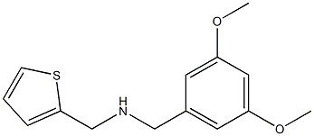 [(3,5-dimethoxyphenyl)methyl](thiophen-2-ylmethyl)amine Struktur