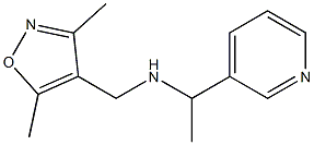 [(3,5-dimethyl-1,2-oxazol-4-yl)methyl][1-(pyridin-3-yl)ethyl]amine Struktur