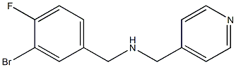 [(3-bromo-4-fluorophenyl)methyl](pyridin-4-ylmethyl)amine Struktur