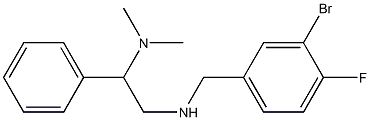 [(3-bromo-4-fluorophenyl)methyl][2-(dimethylamino)-2-phenylethyl]amine Struktur