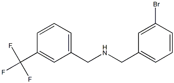 [(3-bromophenyl)methyl]({[3-(trifluoromethyl)phenyl]methyl})amine Struktur