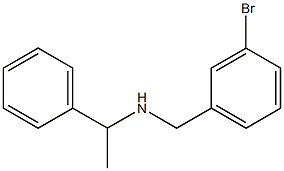 [(3-bromophenyl)methyl](1-phenylethyl)amine Struktur