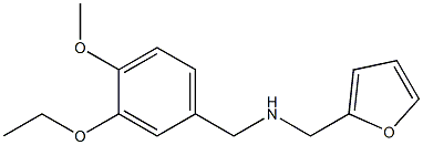 [(3-ethoxy-4-methoxyphenyl)methyl](furan-2-ylmethyl)amine Struktur