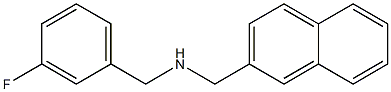 [(3-fluorophenyl)methyl](naphthalen-2-ylmethyl)amine Struktur