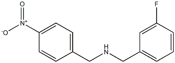 [(3-fluorophenyl)methyl][(4-nitrophenyl)methyl]amine Struktur