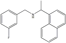 [(3-fluorophenyl)methyl][1-(naphthalen-1-yl)ethyl]amine Struktur