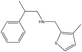 [(3-methylthiophen-2-yl)methyl](2-phenylpropyl)amine Struktur