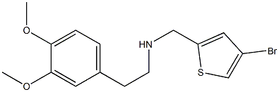 [(4-bromothiophen-2-yl)methyl][2-(3,4-dimethoxyphenyl)ethyl]amine Struktur