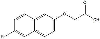 [(6-bromo-2-naphthyl)oxy]acetic acid Struktur