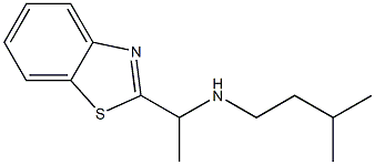 [1-(1,3-benzothiazol-2-yl)ethyl](3-methylbutyl)amine Struktur