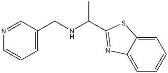 [1-(1,3-benzothiazol-2-yl)ethyl](pyridin-3-ylmethyl)amine Struktur