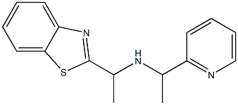 [1-(1,3-benzothiazol-2-yl)ethyl][1-(pyridin-2-yl)ethyl]amine Struktur