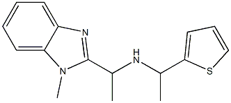 [1-(1-methyl-1H-1,3-benzodiazol-2-yl)ethyl][1-(thiophen-2-yl)ethyl]amine Struktur