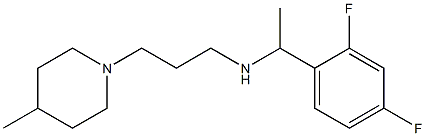 [1-(2,4-difluorophenyl)ethyl][3-(4-methylpiperidin-1-yl)propyl]amine Struktur