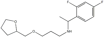 [1-(2,4-difluorophenyl)ethyl][3-(oxolan-2-ylmethoxy)propyl]amine Struktur