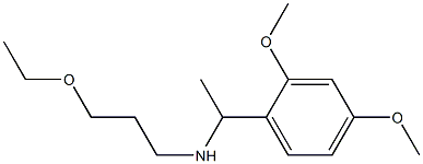 [1-(2,4-dimethoxyphenyl)ethyl](3-ethoxypropyl)amine Struktur