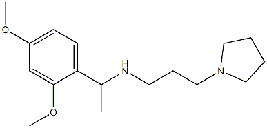 [1-(2,4-dimethoxyphenyl)ethyl][3-(pyrrolidin-1-yl)propyl]amine Struktur