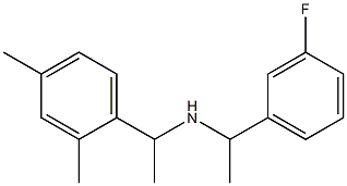 [1-(2,4-dimethylphenyl)ethyl][1-(3-fluorophenyl)ethyl]amine Struktur