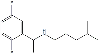 [1-(2,5-difluorophenyl)ethyl](5-methylhexan-2-yl)amine Struktur