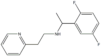 [1-(2,5-difluorophenyl)ethyl][2-(pyridin-2-yl)ethyl]amine Struktur