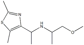 [1-(2,5-dimethyl-1,3-thiazol-4-yl)ethyl](1-methoxypropan-2-yl)amine Struktur