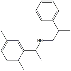 [1-(2,5-dimethylphenyl)ethyl](2-phenylpropyl)amine Struktur