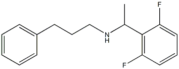 [1-(2,6-difluorophenyl)ethyl](3-phenylpropyl)amine Struktur