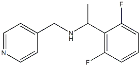 [1-(2,6-difluorophenyl)ethyl](pyridin-4-ylmethyl)amine Struktur