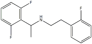 [1-(2,6-difluorophenyl)ethyl][2-(2-fluorophenyl)ethyl]amine Struktur