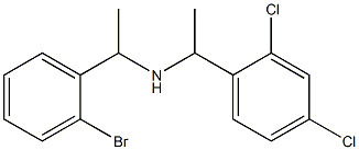 [1-(2-bromophenyl)ethyl][1-(2,4-dichlorophenyl)ethyl]amine Struktur