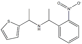 [1-(2-nitrophenyl)ethyl][1-(thiophen-2-yl)ethyl]amine Struktur