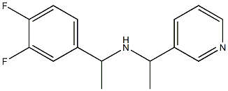 [1-(3,4-difluorophenyl)ethyl][1-(pyridin-3-yl)ethyl]amine Struktur