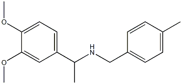 [1-(3,4-dimethoxyphenyl)ethyl][(4-methylphenyl)methyl]amine Struktur