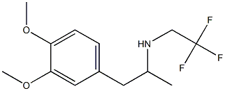 [1-(3,4-dimethoxyphenyl)propan-2-yl](2,2,2-trifluoroethyl)amine Struktur