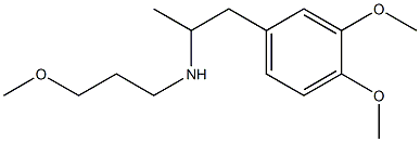 [1-(3,4-dimethoxyphenyl)propan-2-yl](3-methoxypropyl)amine Struktur