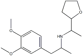 [1-(3,4-dimethoxyphenyl)propan-2-yl][1-(oxolan-2-yl)ethyl]amine Struktur