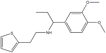 [1-(3,4-dimethoxyphenyl)propyl][2-(thiophen-2-yl)ethyl]amine Struktur