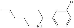 [1-(3-bromophenyl)ethyl](pentyl)amine Struktur